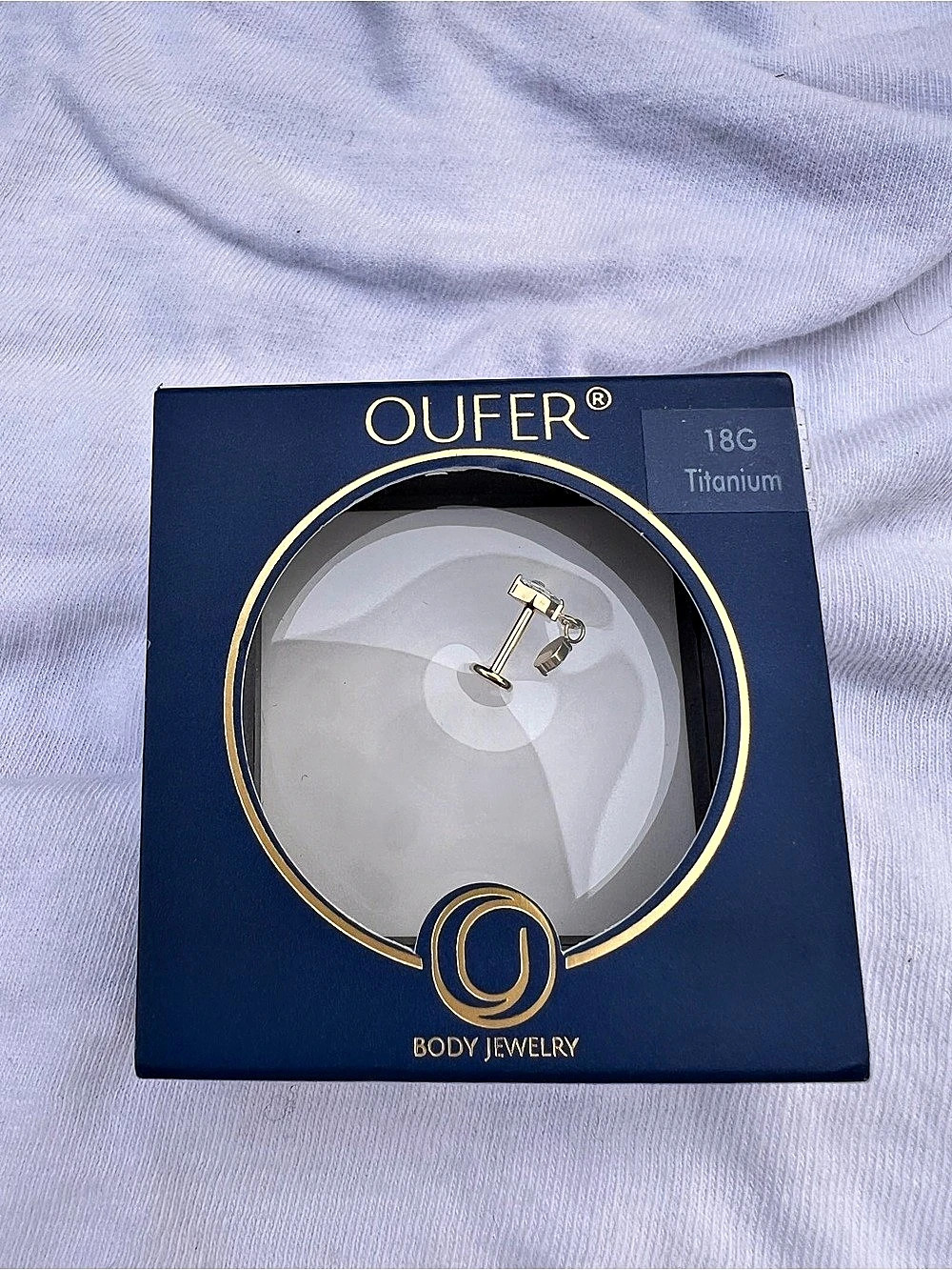 OUFER Body Jewelry Gold Titanium NWT - Picture 2 of 5